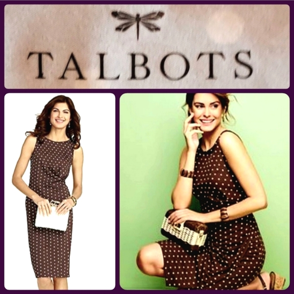 Talbots Dresses & Skirts - NWOT Talbots Sleeveless Polka-Dot Dress